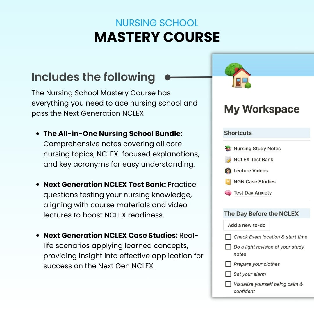 The Nursing School Mastery Course