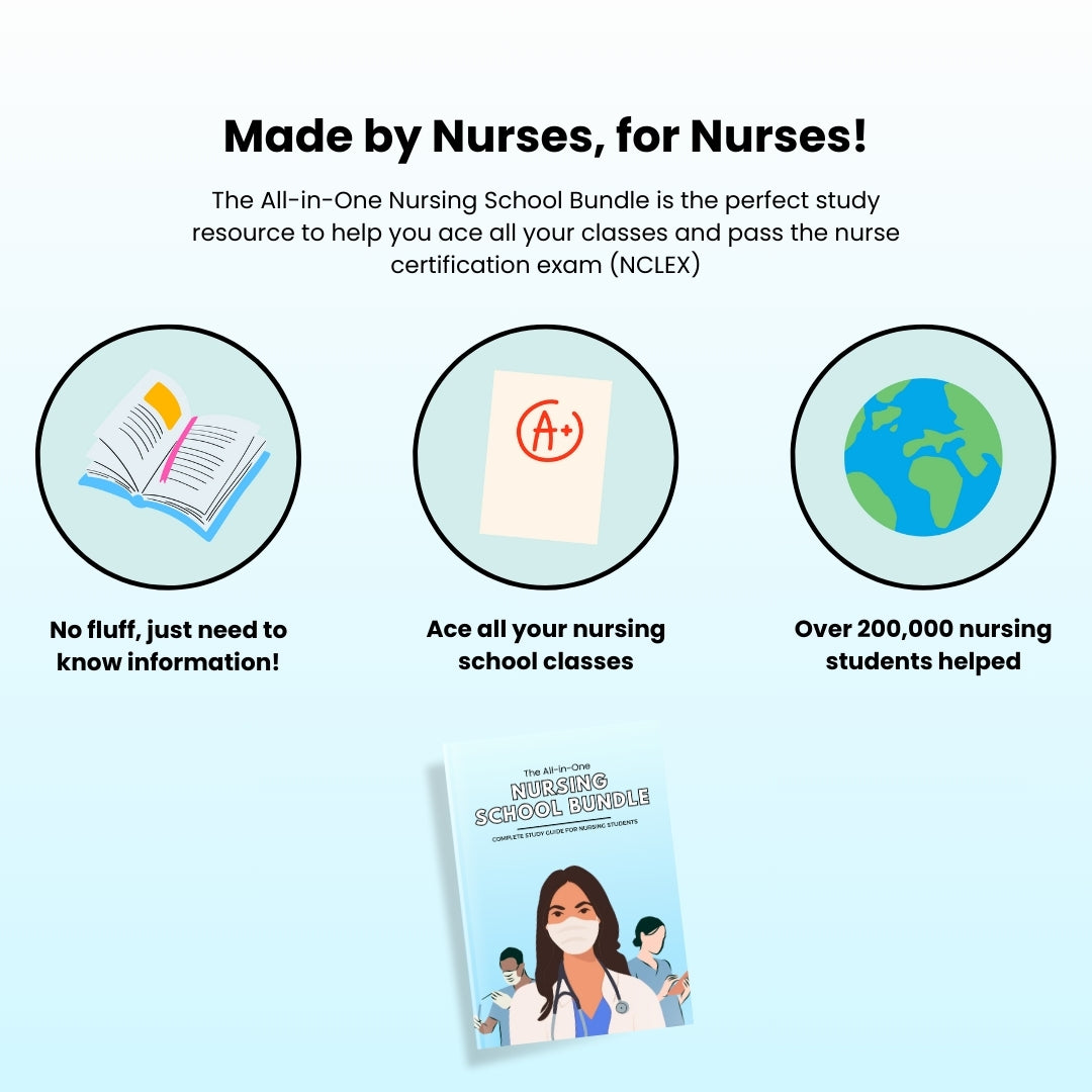 The Complete Nursing School Bundle continues to be the ✨best-seller✨ E